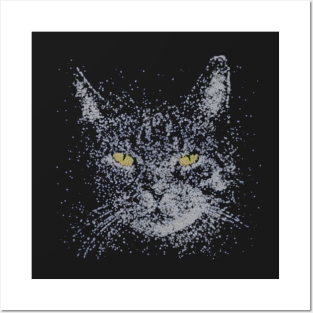 Fiber Optic Cat Wall Art by donovanh